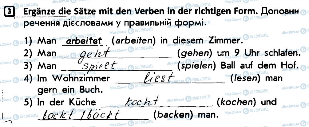 ГДЗ Німецька мова 4 клас сторінка 3