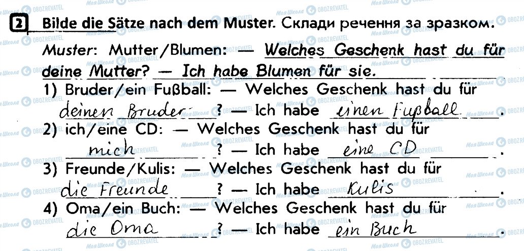 ГДЗ Німецька мова 4 клас сторінка 2