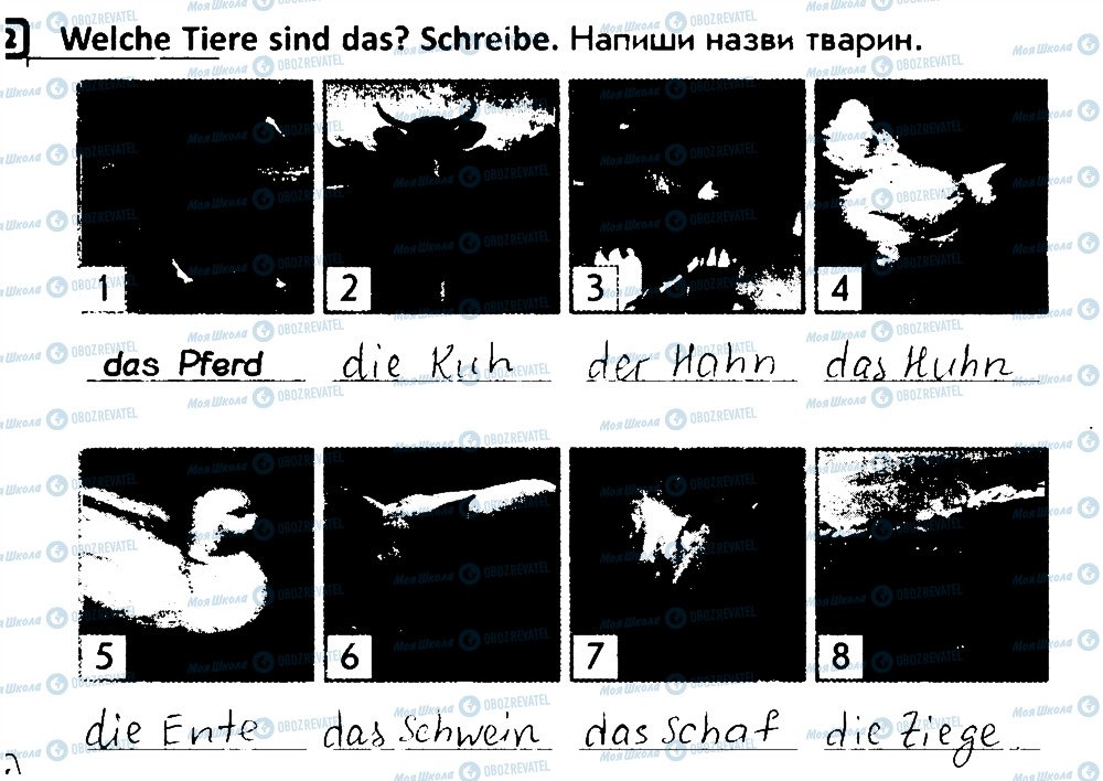 ГДЗ Немецкий язык 4 класс страница 2