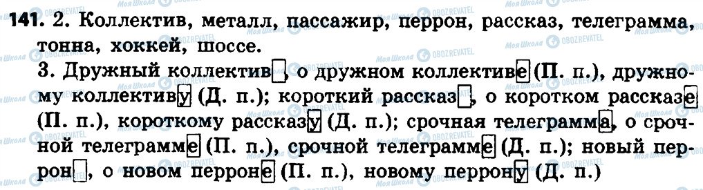 ГДЗ Русский язык 4 класс страница 141