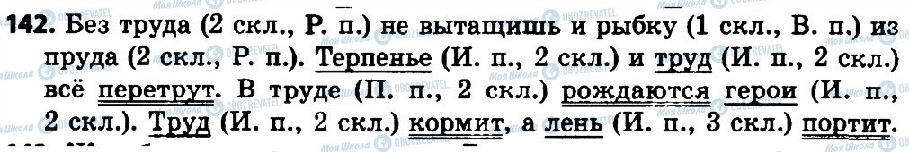 ГДЗ Російська мова 4 клас сторінка 142