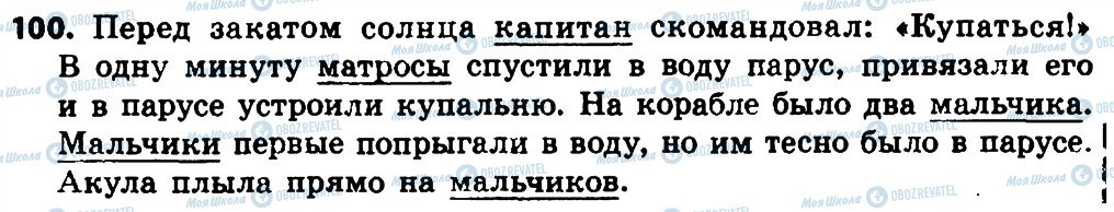 ГДЗ Російська мова 4 клас сторінка 100