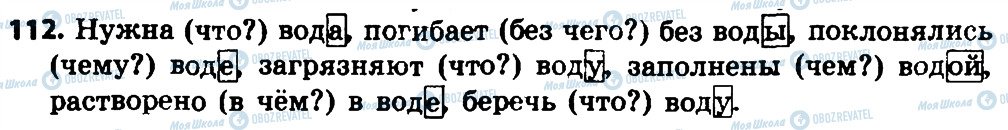 ГДЗ Російська мова 4 клас сторінка 112