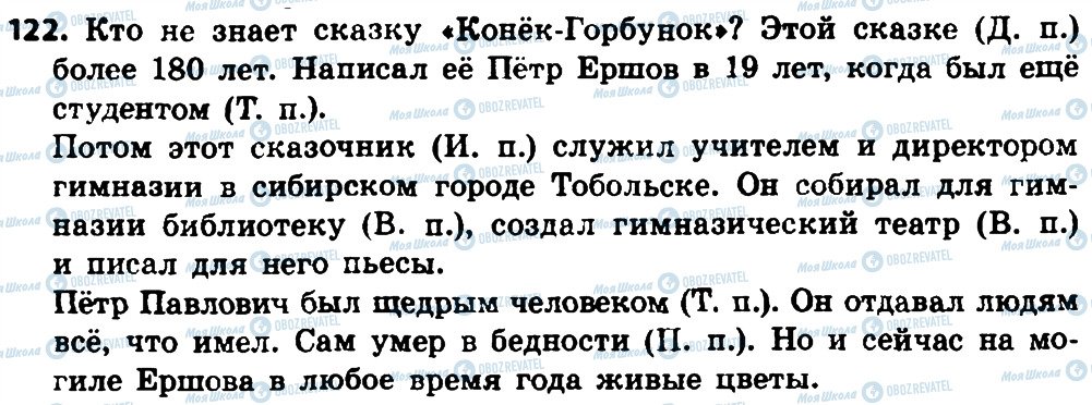 ГДЗ Російська мова 4 клас сторінка 122