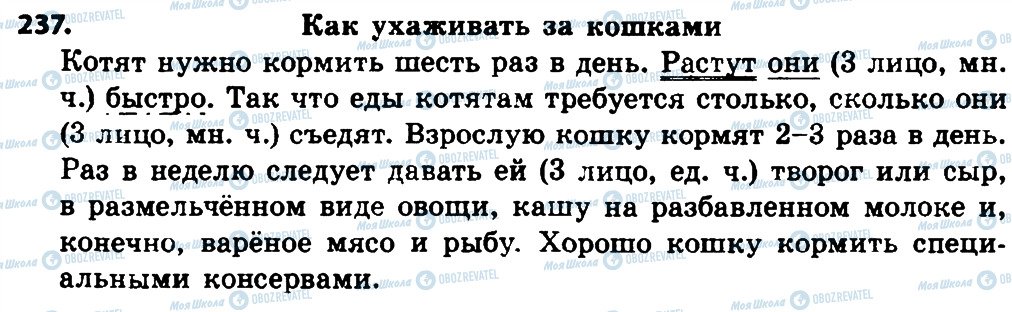 ГДЗ Російська мова 4 клас сторінка 237