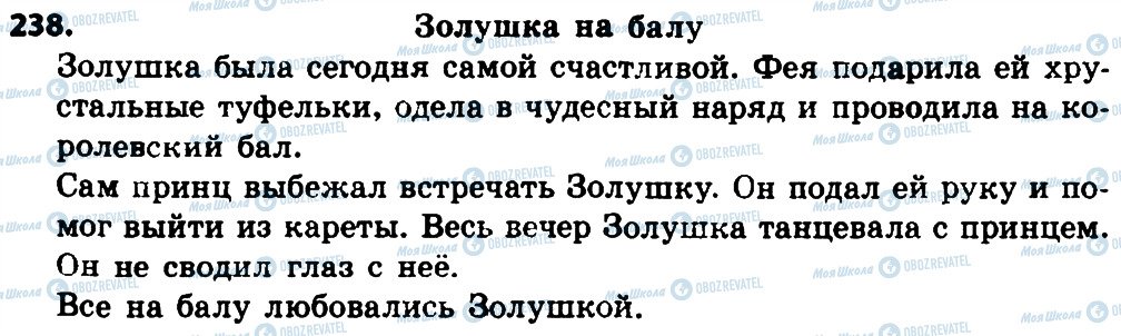 ГДЗ Російська мова 4 клас сторінка 238