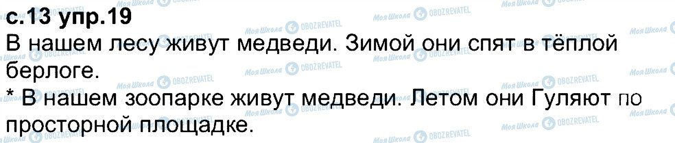 ГДЗ Російська мова 4 клас сторінка 19