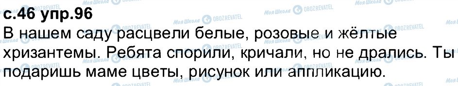 ГДЗ Російська мова 4 клас сторінка 96