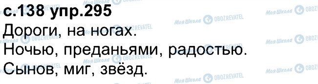 ГДЗ Російська мова 4 клас сторінка 295