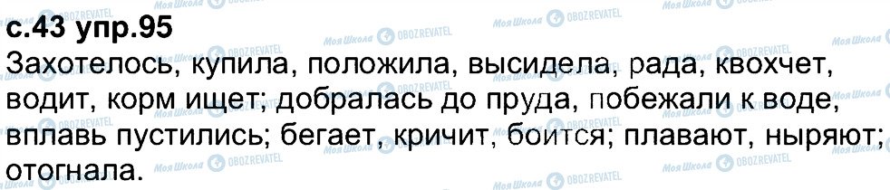 ГДЗ Російська мова 4 клас сторінка 95