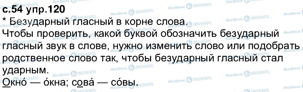 ГДЗ Російська мова 4 клас сторінка 120