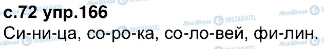 ГДЗ Російська мова 4 клас сторінка 166