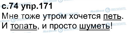 ГДЗ Російська мова 4 клас сторінка 171