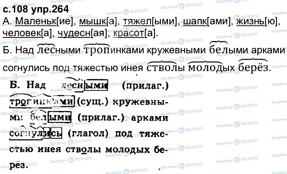 ГДЗ Російська мова 4 клас сторінка 264