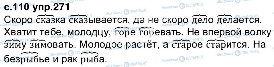 ГДЗ Російська мова 4 клас сторінка 271