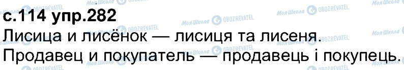 ГДЗ Російська мова 4 клас сторінка 282