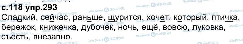 ГДЗ Російська мова 4 клас сторінка 293