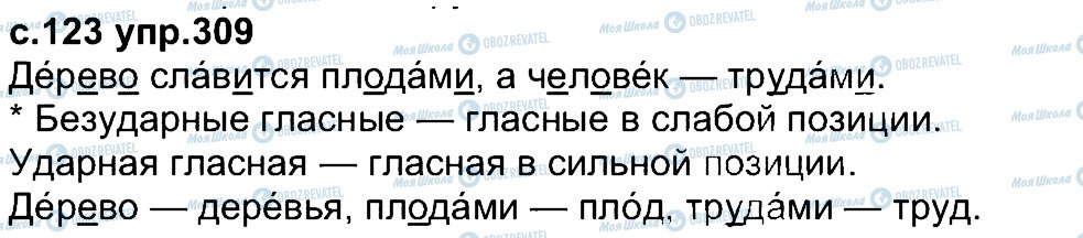 ГДЗ Російська мова 4 клас сторінка 309