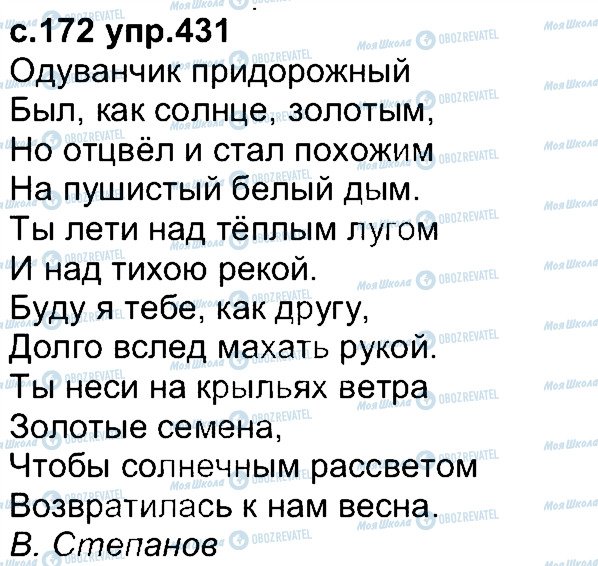 ГДЗ Російська мова 4 клас сторінка 431