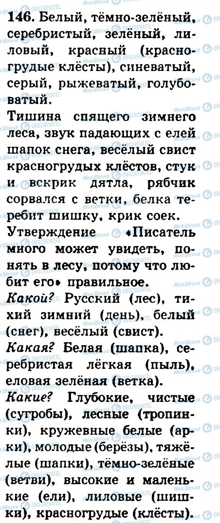 ГДЗ Російська мова 4 клас сторінка 146