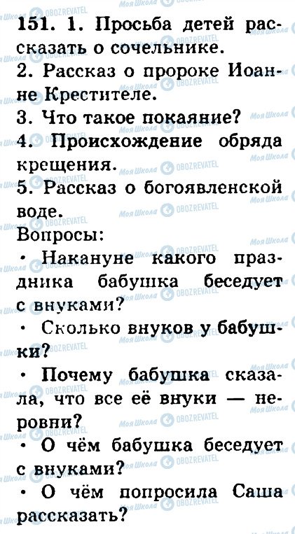 ГДЗ Російська мова 4 клас сторінка 151