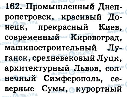 ГДЗ Русский язык 4 класс страница 162