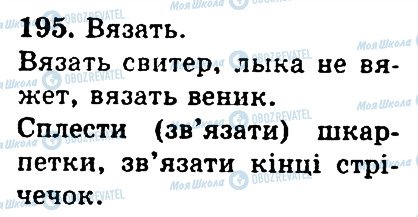 ГДЗ Русский язык 4 класс страница 195