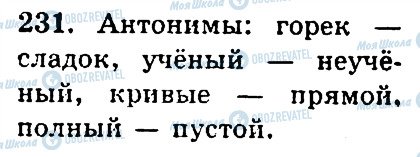 ГДЗ Російська мова 4 клас сторінка 231