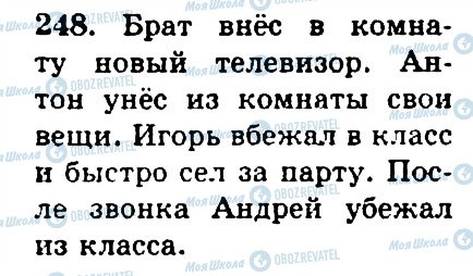 ГДЗ Російська мова 4 клас сторінка 248