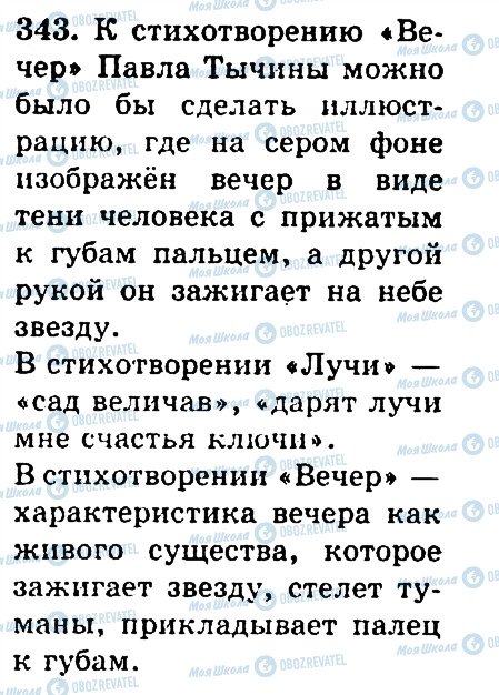 ГДЗ Російська мова 4 клас сторінка 343