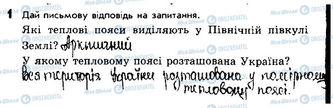 ГДЗ Природознавство 4 клас сторінка 1