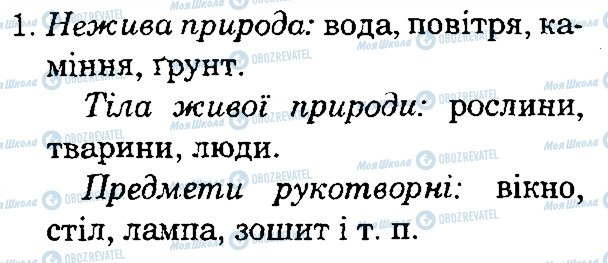 ГДЗ Природоведение 4 класс страница 1