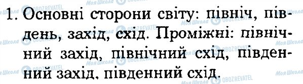 ГДЗ Природознавство 4 клас сторінка 1