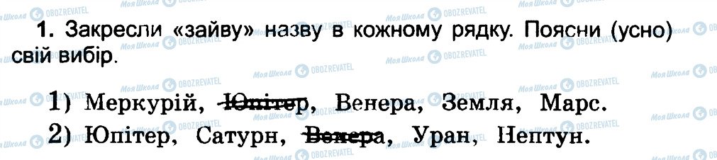 ГДЗ Природоведение 4 класс страница 1