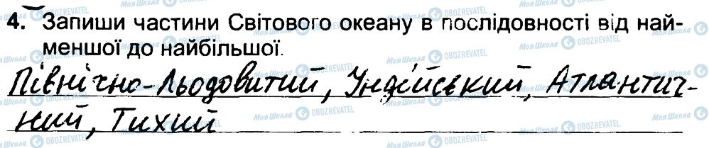 ГДЗ Природознавство 4 клас сторінка 4