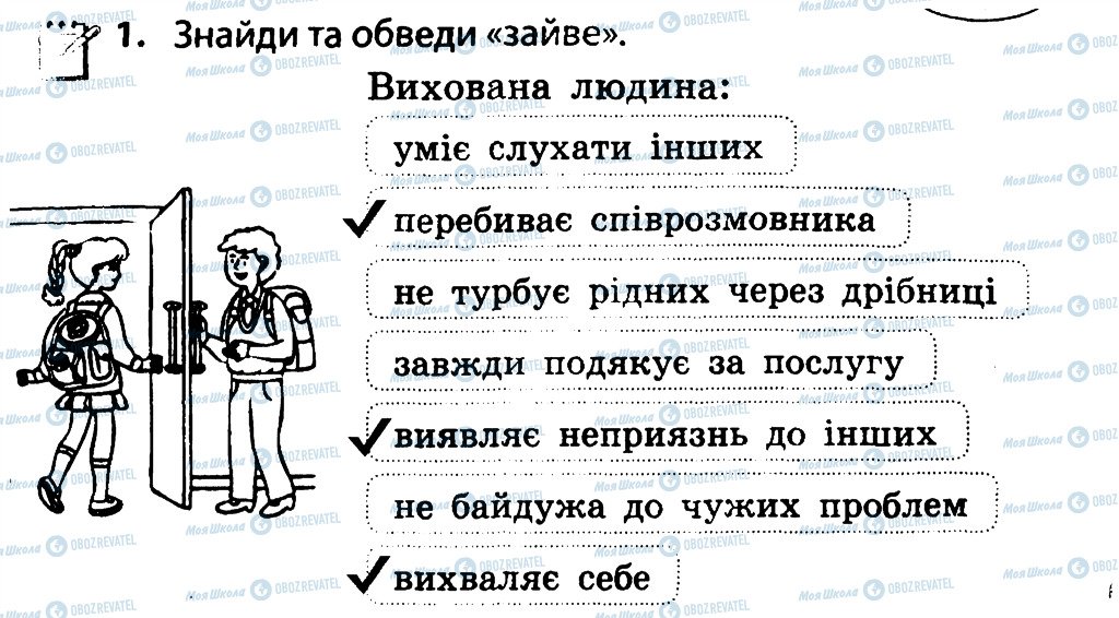 ГДЗ Людина і світ 4 клас сторінка 1