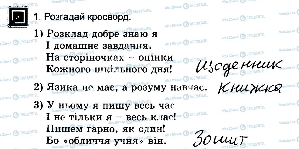 ГДЗ Основи здоров'я 4 клас сторінка 1