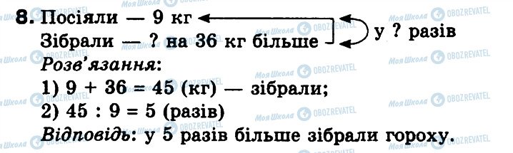 ГДЗ Математика 3 клас сторінка 8