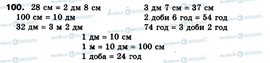 ГДЗ Математика 3 класс страница 100