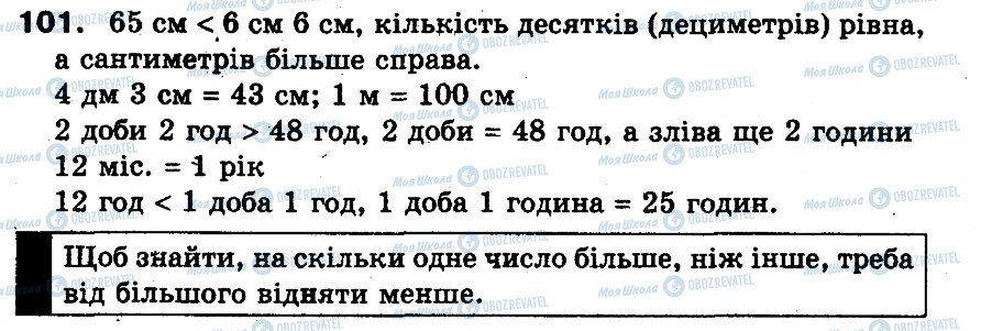 ГДЗ Математика 3 класс страница 101