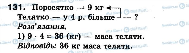 ГДЗ Математика 3 клас сторінка 131