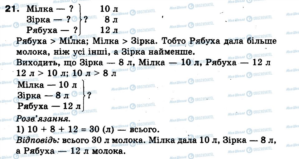 ГДЗ Математика 3 клас сторінка 21