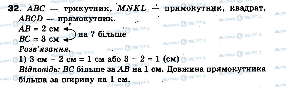 ГДЗ Математика 3 класс страница 32