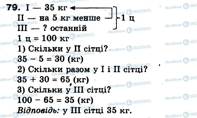 ГДЗ Математика 3 клас сторінка 79