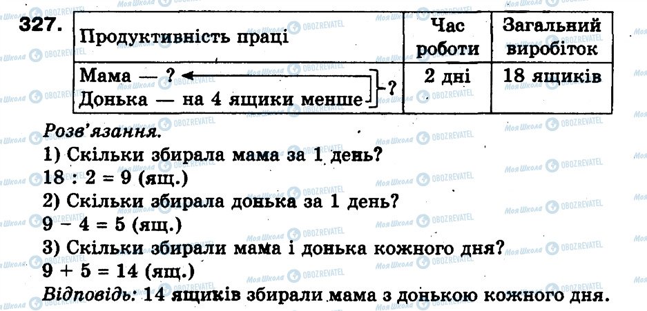 ГДЗ Математика 3 клас сторінка 327