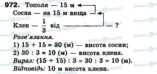 ГДЗ Математика 3 класс страница 972