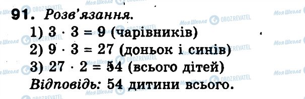 ГДЗ Математика 3 класс страница 91