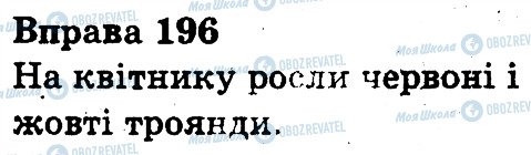 ГДЗ Українська мова 3 клас сторінка 196