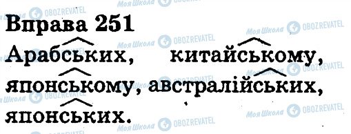 ГДЗ Укр мова 3 класс страница 251