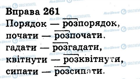 ГДЗ Українська мова 3 клас сторінка 261